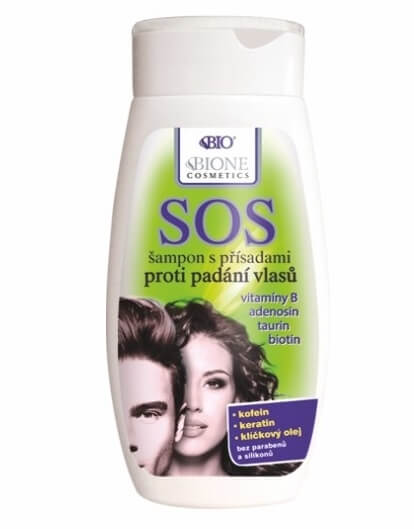 SOS šampón s prísadami proti padaniu vlasov 260 ml