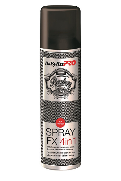 Sprej 4 v 1 pro péči o holicí a stříhací nástroje (Spray FX 4in1) 150 ml