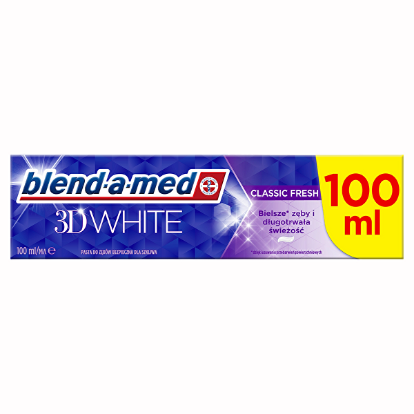 Bieliaca zubná pasta 3D White Classic Fresh 100 ml