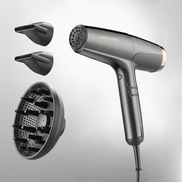 Profesionální vysokorychlostní fén na vlasy Falco Black & Silver BAB8558BE