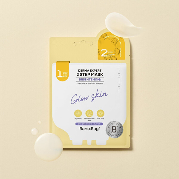 Dvoufázová rozjasňující maska Derma Expert Brightening (2 Step Mask) 25+2 g