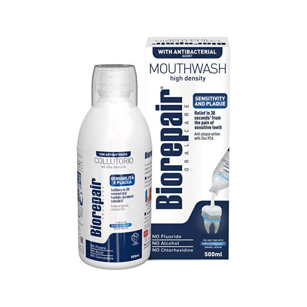 Biorepair Ústna voda 3v1 antibakteriálna, 500 ml