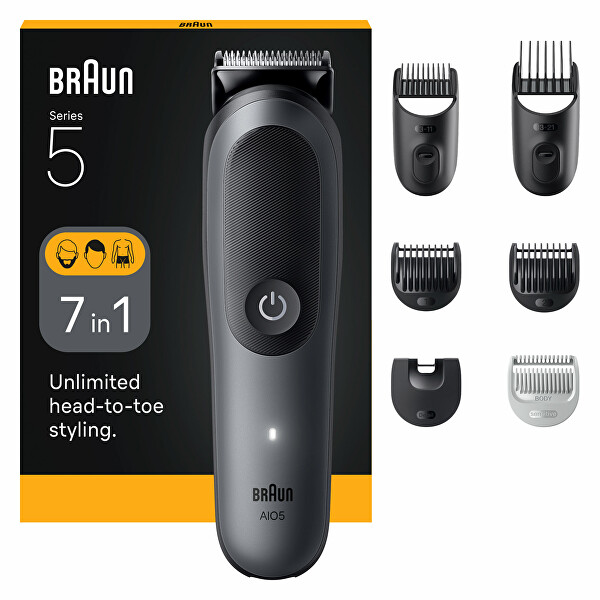 Multifunkční zastřihovač 7v1 Series 5 AIO5520 Grey