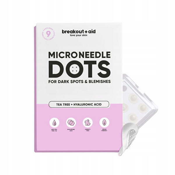 Náplasti s mikroihličkami na tmavé škvrny po akné Micro Needle Dots 9 ks