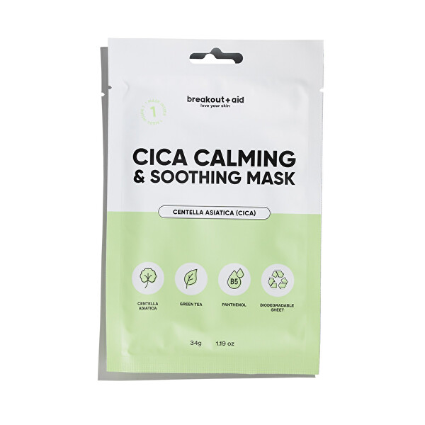 Upokojujúca maska Cica Calming & Soothing Mask 34 g