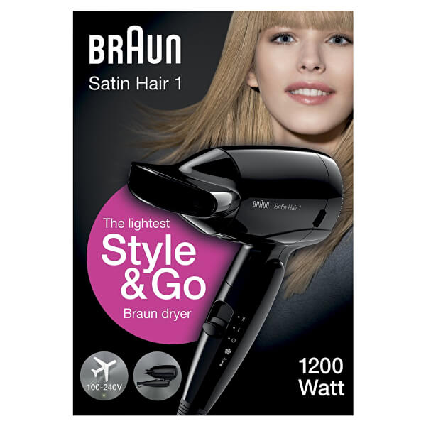 Cestovní vysoušeč vlasů Satin Hair 1 - HD 130 To Go