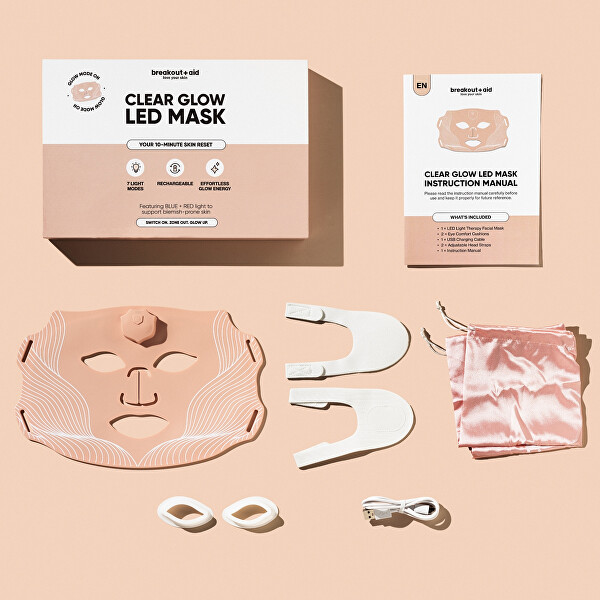 LED maska Clear Glow LED Mask