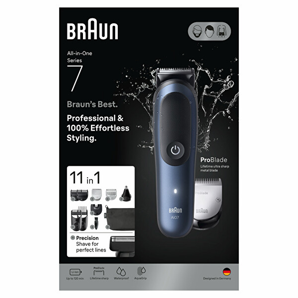 Multifunkční zastřihovač 11v1 Series 7 AIO7540 Dark Blue