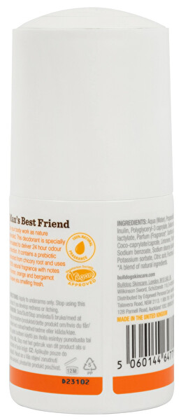 Deodorant natural cu bila (Natural Deodorant Lemon & Bergamot Fresh & Revitalising Scent) 75 ml
