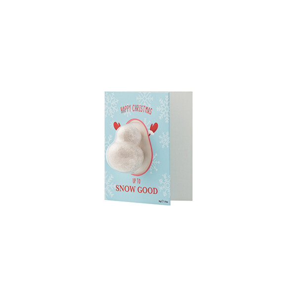 Šumivá bomba do koupele s přáním Snowman (Bath Fizzer and Card) 50 g