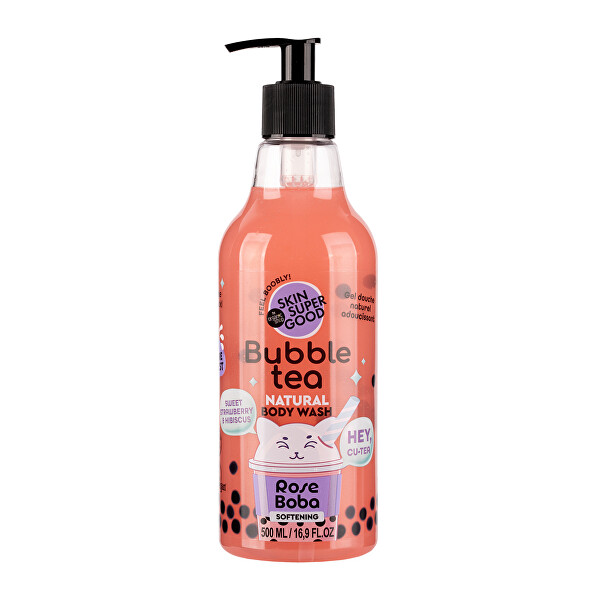 Zjemňující sprchový gel Bubble Tea Rose Boba (Body Wash) 500 ml
