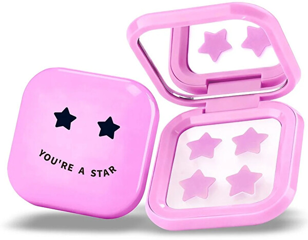 Sada růžových náplastí Pimple Star Patches & Mirror Case 32 ks