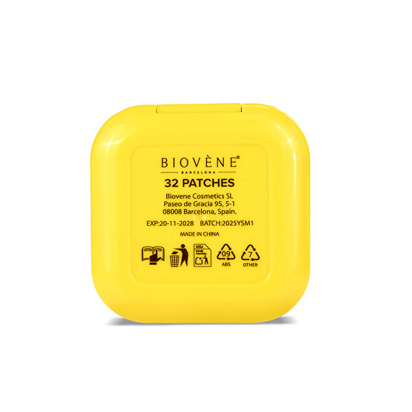 Sada žlutých náplastí Pimple Star Patches & Mirror Case 32 ks