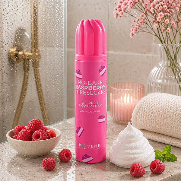 Šlehačková sprchová pěna No-Bake Raspberry Cheesecake 250 ml