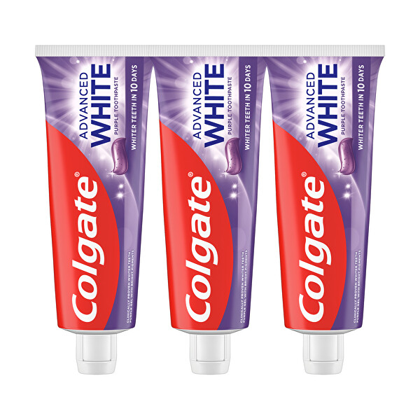 Zubní pasta Advanced White Purple Trio 3 x 75 ml