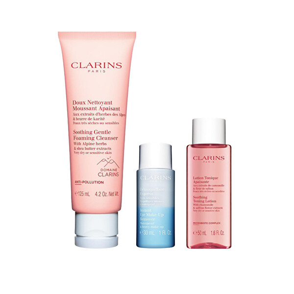 Set cadou de îngrijire și curățare pentru piele foarte uscată spre sensibilă Premium Cleansing Set