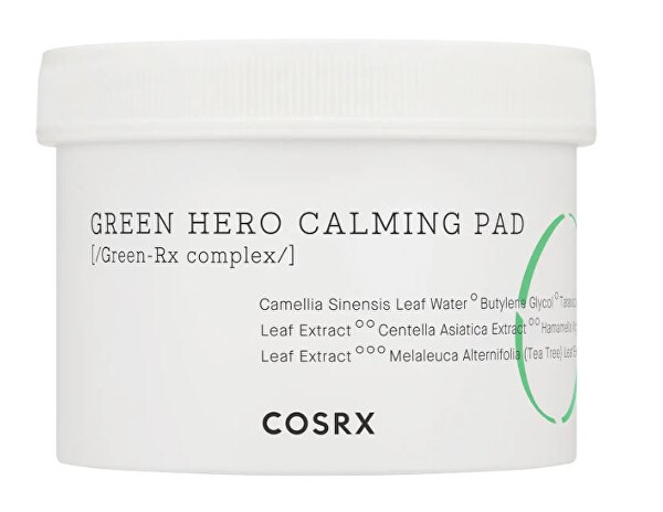 Upokojujúce pleťové tampóny One Step Green Hero (Calming Pad) 70 ks