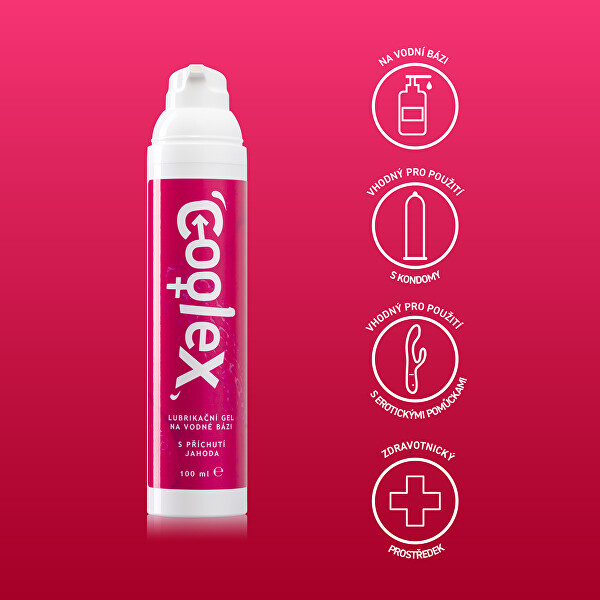 Lubrikačný gél na vodnej báze Jahoda 100 ml