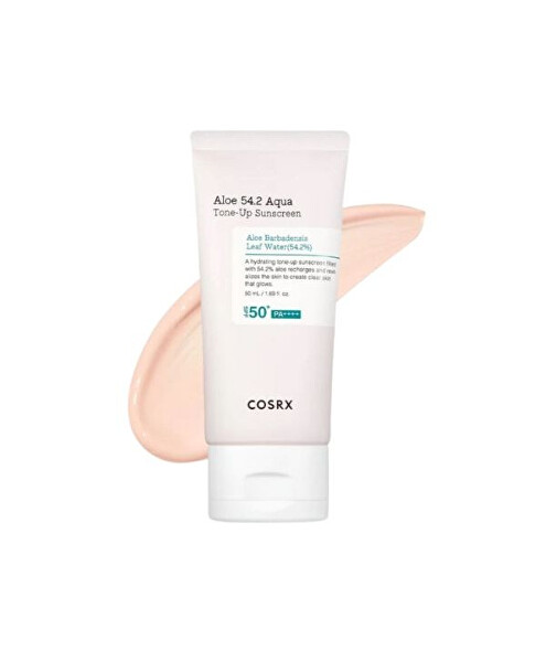 Fényvédő Aloe 54.2 Aqua SPF 50+ (Tone-Up Sunscreen) 50 ml