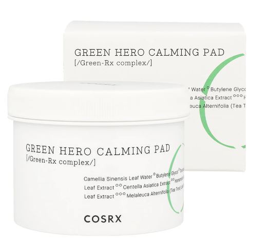 Dischetti lenitivi per la pelle One Step Green Hero (Calming Pad) 70 pz