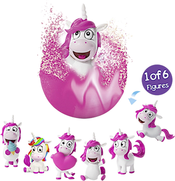 Bombă de baie efervescentă Unicorn Inkee (Surprise Bath Bomb) 1 buc