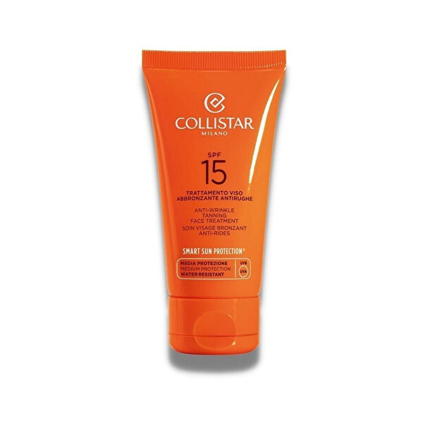 Cura per la pelle abbronzante antirughe SPF 15 (Anti-Wrinkle Tanning Face Treatment) 50 ml