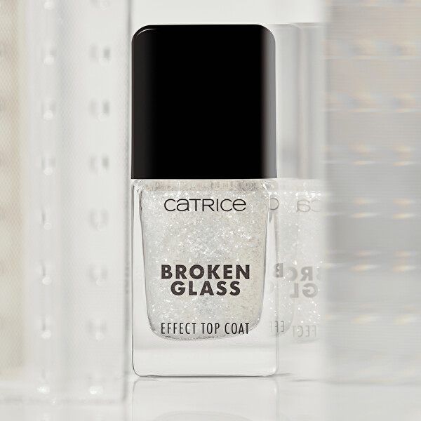 Krycí lak na nehty Broken Glass 050 Sparkling Reflection (Effect Top Coat) 10,5 ml