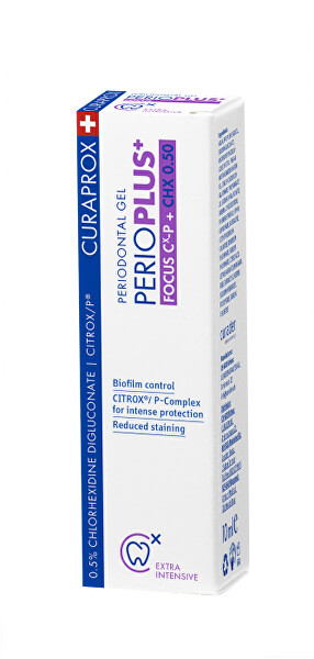 Antibakteriální a regenerační ústní gel PerioPlus+ Focus (Periodontal Gel) 10 ml