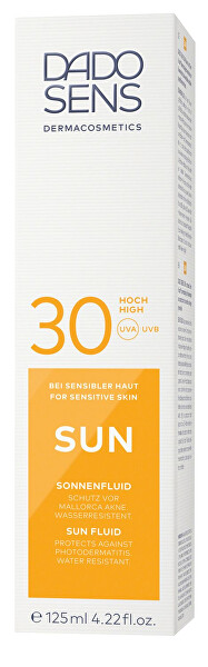 Napvédő fluid napfény allergia ellen SPF 30 Sun 125 ml