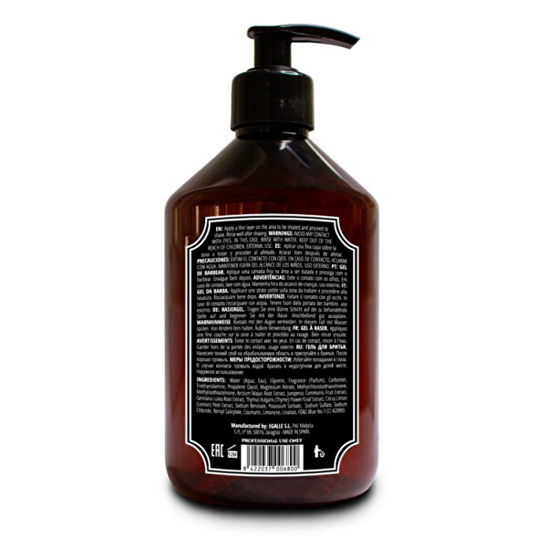 Gel na holení Elixir 6.0 Shaving Gel 500 ml