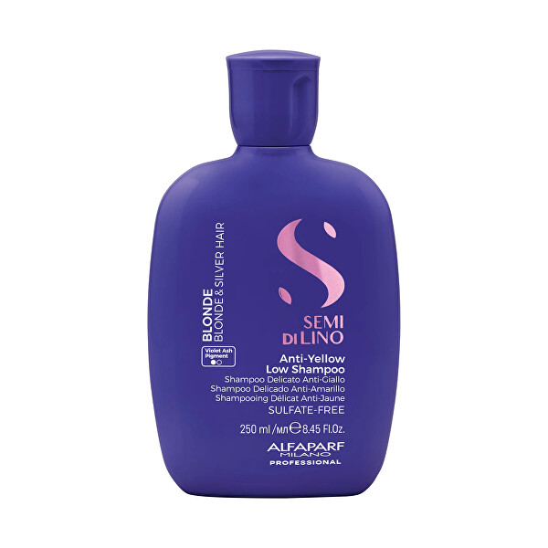 Șampon care neutralizează tonurile galbene Semi Di Lino Blonde (Anti-Yellow Low Shampoo)