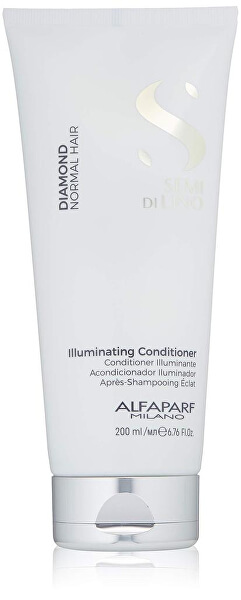 Rozjasňující kondicionér pro normální vlasy Semi di Lino Diamond (Illuminating Conditioner)
