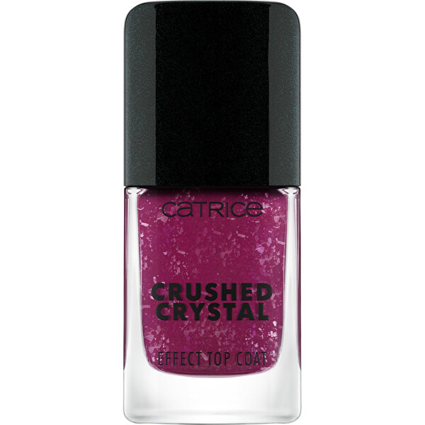 Krycí lak na nehty Crushed Crystal 010 Amethyst Aura (Effect Top Coat) 10,5 ml