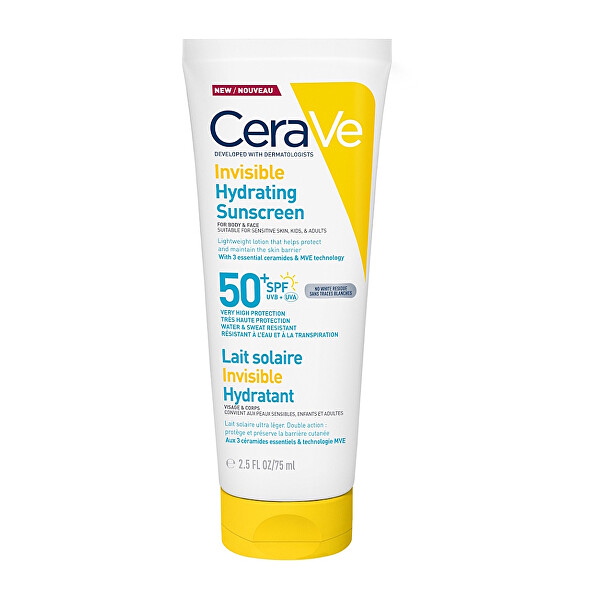 Opalovací krém SPF 50+ Invisible Hydrating Sunscreen