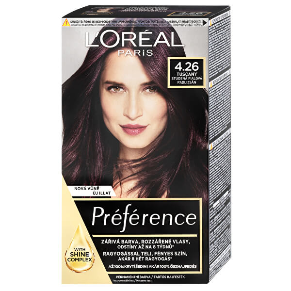 Permanentní barva na vlasy Préférence - SLEVA - poškozená krabička