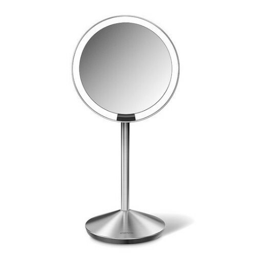 Specchio cosmetico ricaricabile da viaggio Sensor con illuminazione a LED, ingrandimento 10x