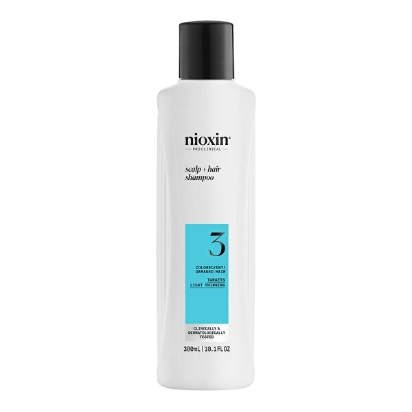 Čisticí šampon pro jemné barvené mírně řídnoucí vlasy System 3 (Shampoo Cleanser System 3)