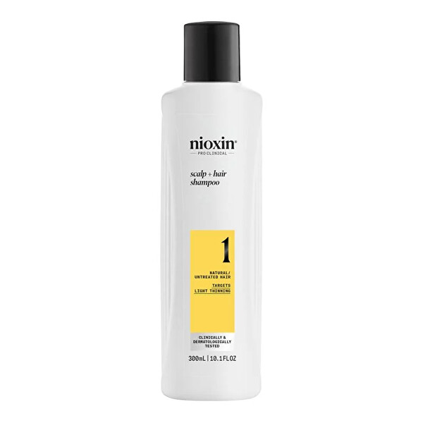 Čisticí šampon pro jemné mírně řídnoucí přírodní vlasy System 1 (Shampoo Cleanser System 1)