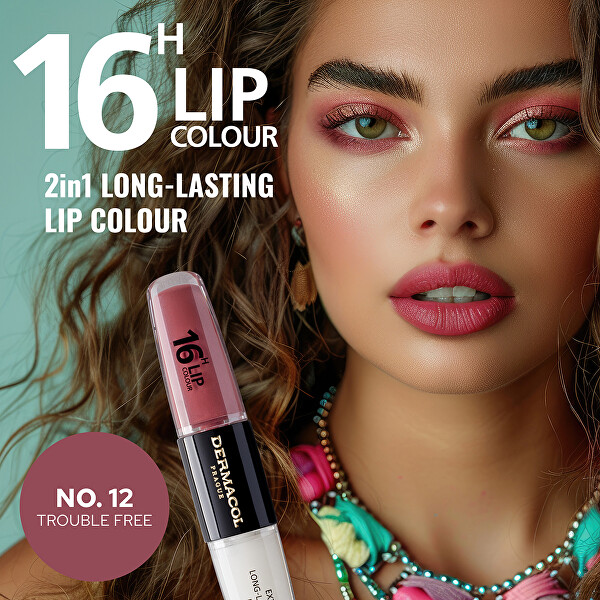 Dlouhotrvající dvoufázová barva na rty a lesk 16H Lip Colour (Extreme Long-Lasting Lipstick) 4 + 4 ml