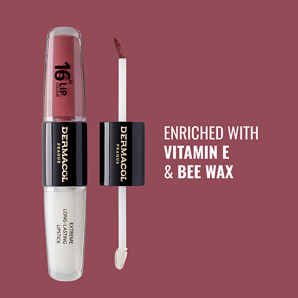 Dlouhotrvající dvoufázová barva na rty a lesk 16H Lip Colour (Extreme Long-Lasting Lipstick) 4 + 4 ml