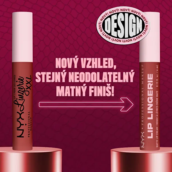 Dlhotrvajúci matný tekutý rúž Lip Lingerie XXL 4 ml