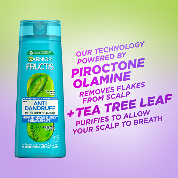 Shampoo detergente antiforfora per tutti i tipi di capelli con forfora Fructis Antidandruff (Re-Oxygen Shampoo)