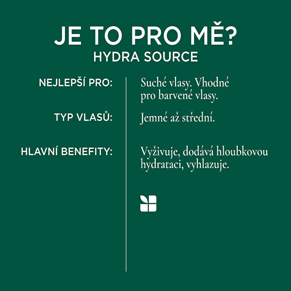 Hloubková maska pro suché vlasy Hydra Source Pack (Deep Treatment) 100 ml