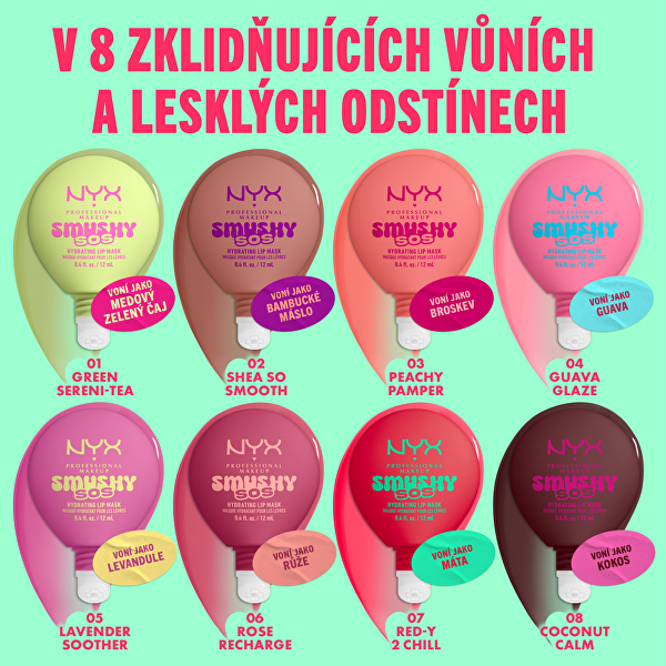 Hydratační maska na rty Smushy SOS Hydrating Lip Mask 12 ml