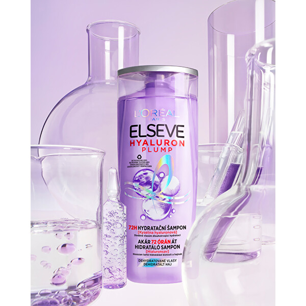 Shampoo idratante all'acido ialuronico Elseve Hyaluron Plump 72H (Hydrating Shampoo)