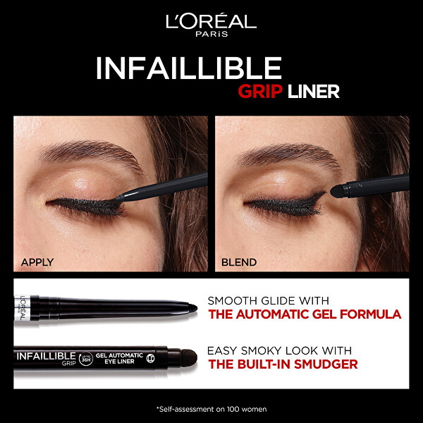 Gelová voděodolná tužka na oči Infaillible (Gel Automatic Eye Liner) 5 g