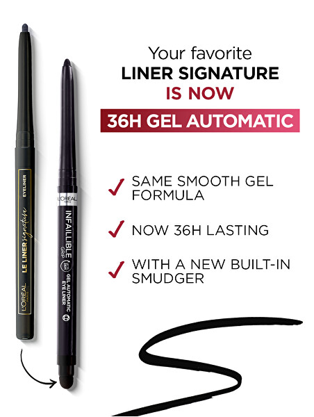 Gelová voděodolná tužka na oči Infaillible (Gel Automatic Eye Liner) 5 g