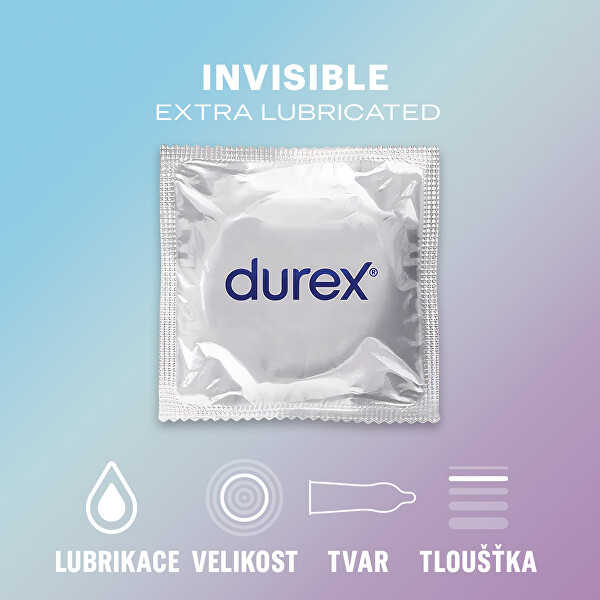 Kondomy Invisible Extra Lubricated