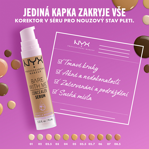 Korektor a sérum 2v1 Bare with Me Concealer Serum 9,6 ml