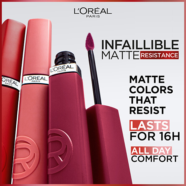Matter, feuchtigkeitsspendender Lippenstift Infaillible Matte Resistance (Lipstick) 5 ml